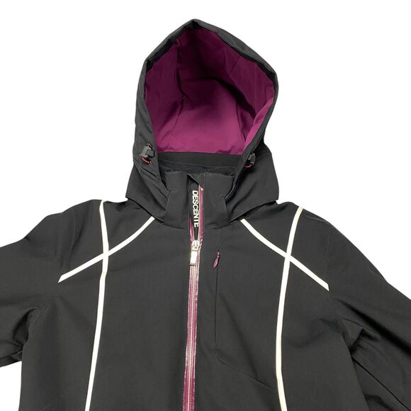 Descente Women's Bree Ski Hooded Insulated Jacket Size US 4  Black - Picture 4 of 16